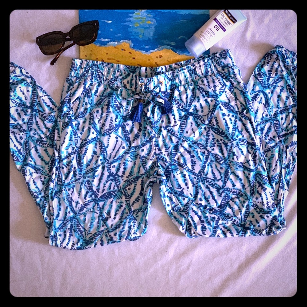 Lilly Pulitzer Silky Jogger Ankle Pant Sz S (2-4)